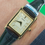 Seiko Classic Conceptual Regular SWR110P1 Gold Dial Quartz Women Watch